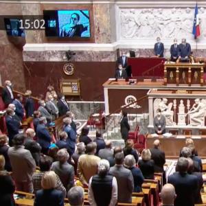 Hommage à Samuel Paty à l'assemblée nationale avec Jean-Luc Bourgeaux