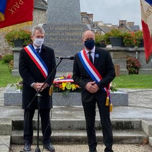 Commémoration du 11 novembre avec Jean-Luc Bourgeaux à Saint Malo